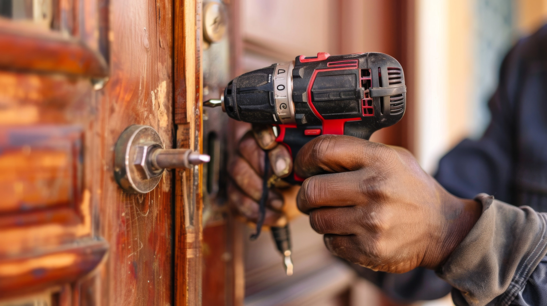 handyman-installing-door-lock